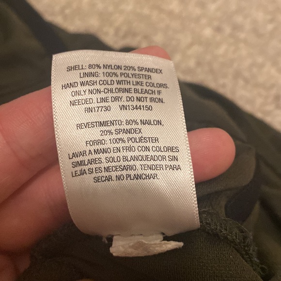 Olive one piece swim suit - Picture 4 of 4